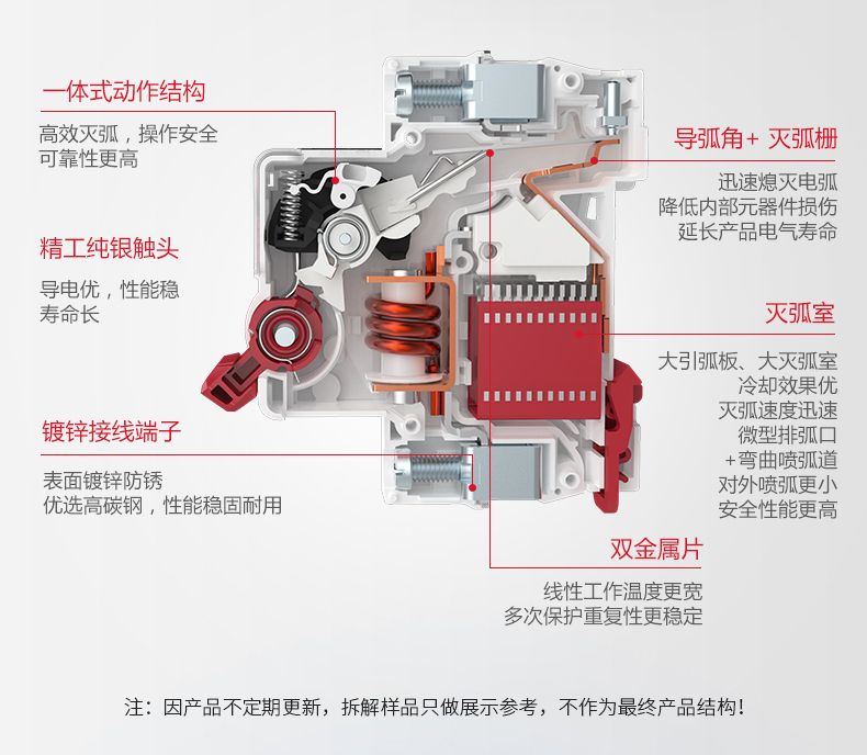 德力西大功率斷路器 DZ47-125 4P/100A/125A D型三相四線帶零線空氣開關 大功率短路保護過載保護開關